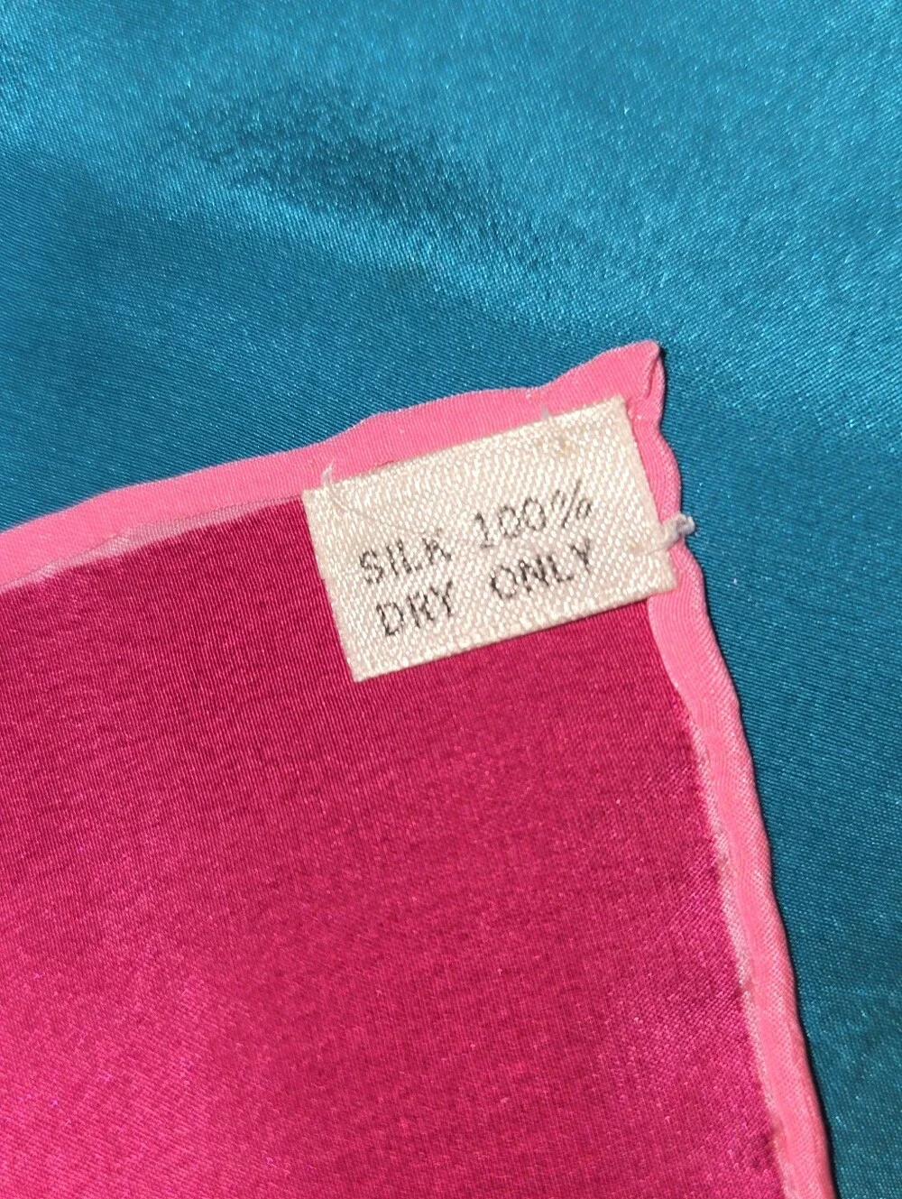 Vintage Char Lotte Designs Silk Scarf 34x33 Has Some Spots